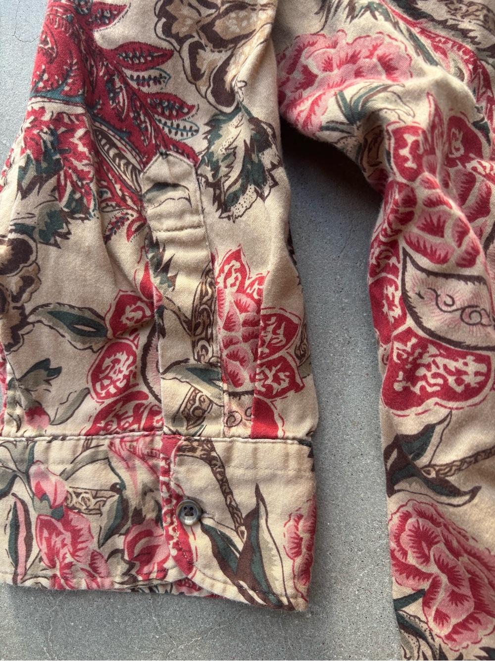 Chaps Vintage Aesthetic Floral Paisley Button Down, 100% Cotton, Cottagecore XL - Picture 3 of 5
